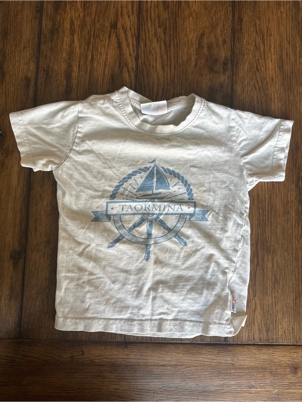 Taormina Tee with Blue Nautical Graphic